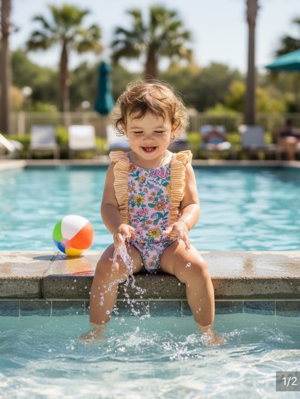 Tommy Bahama Toddler girl one piece swimsuit